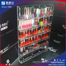 Großhandel 6 Tiers Clear Wand montiert Acryl Nagellack Display